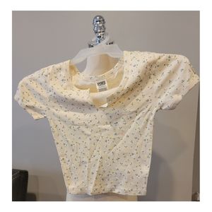 Victoria Secret PINK Floral Top XS Yellow